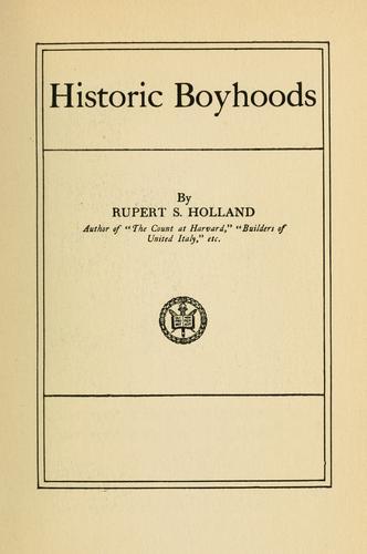 Historic Boyhoods