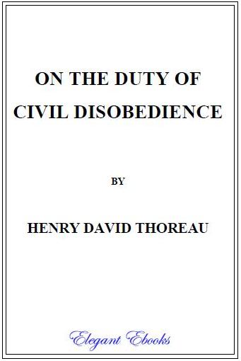 ON THE DUTY OF CIVIL DISOBEDIENCE