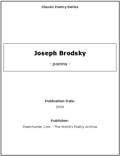 Classic Poetry Series - Joseph Brodsky