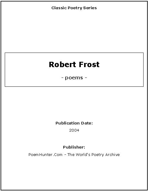 Classic Poetry Series - Robert Frost