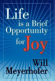 Life is a Brief Opportunity for Joy