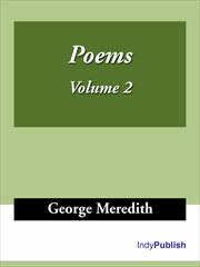 Poems â€” Volume 1 by George Meredith